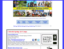 Tablet Screenshot of coloradospringssummercamps.com